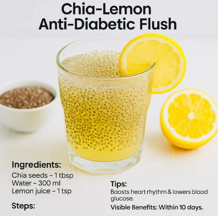 10 Refreshing Chia Seeds Detox Water Recipes for a Healthier You 4 chia lemon water anti diabetic